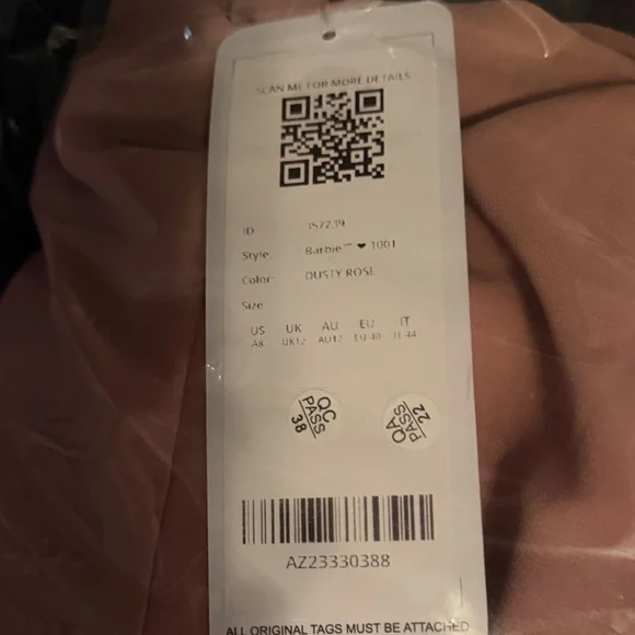 Azazie Blush Strapless Ruffle Dress - Picture 2 of 2